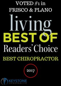 Best chiropractor award, Keystone Chiropractic, Plano